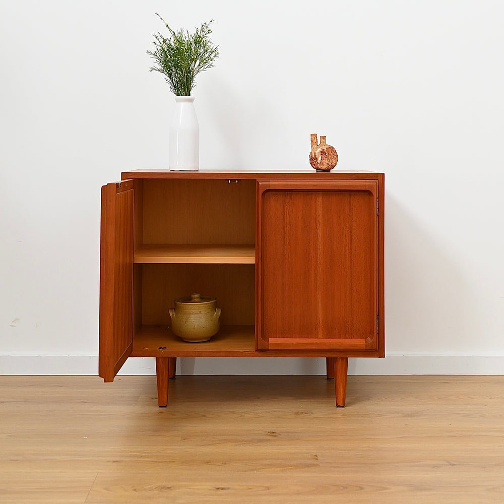Mid Century Teak Sideboard LP Record Cabinet by Chiswell