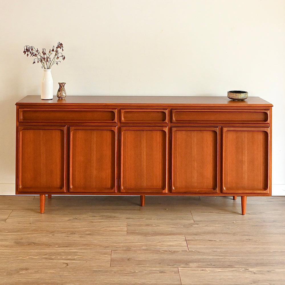 Mid Century Teak Sideboard LP Buffet Cabinet by Chiswell