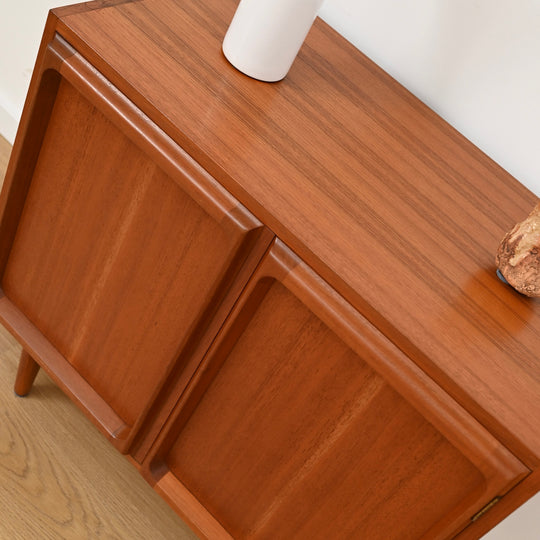 Mid Century Teak Sideboard LP Record Cabinet by Chiswell