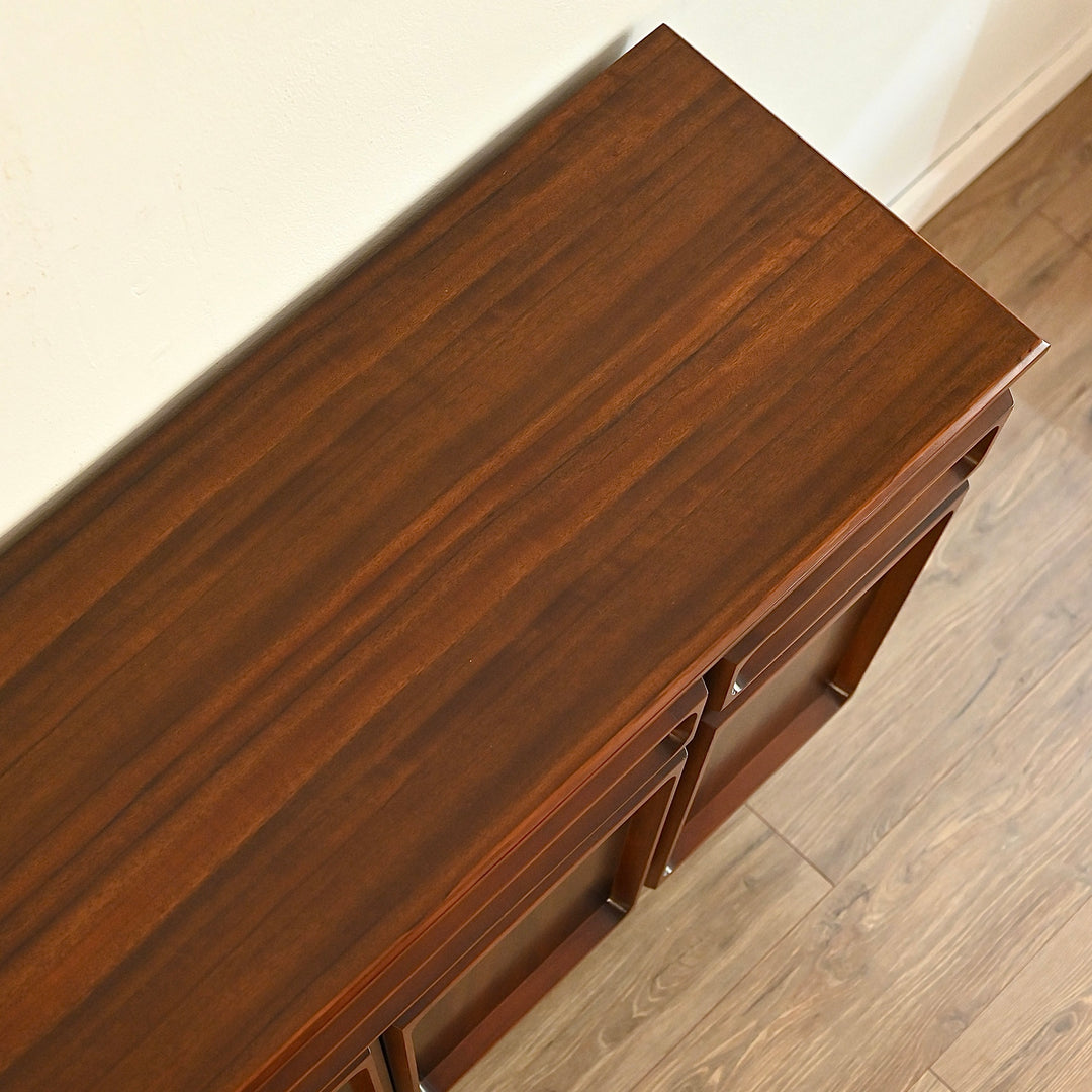Mid Century Walnut Sideboard Buffet by Chiswell