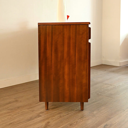 Mid Century Walnut Sideboard Buffet by Chiswell