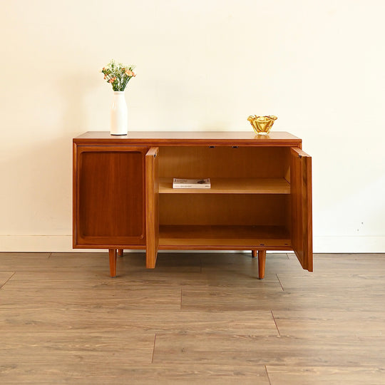 Mid Century Teak Sideboard LP Record Cabinet by Chiswell