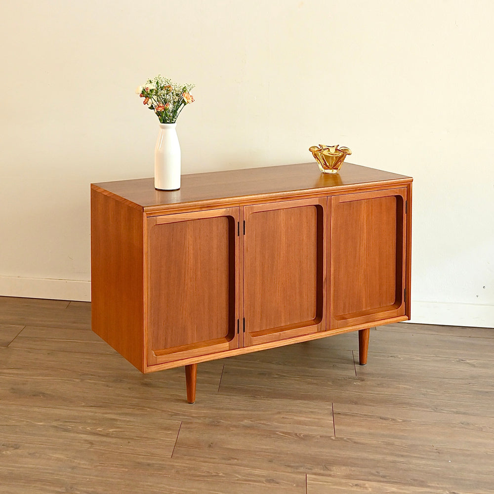 Mid Century Teak Sideboard LP Record Cabinet by Chiswell