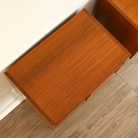 Mid Century Teak Bedside Tables by Parker