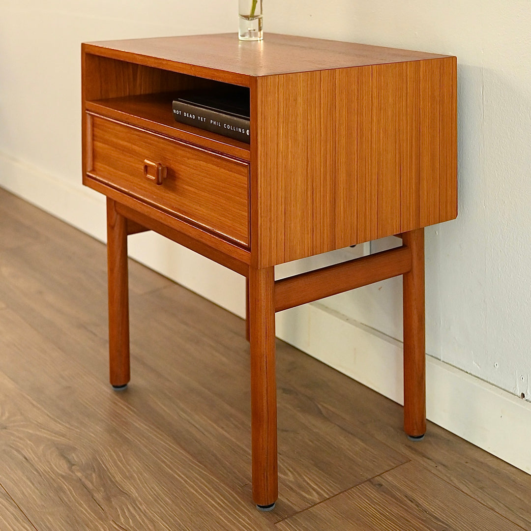 Mid Century Teak Bedside Tables by Parker