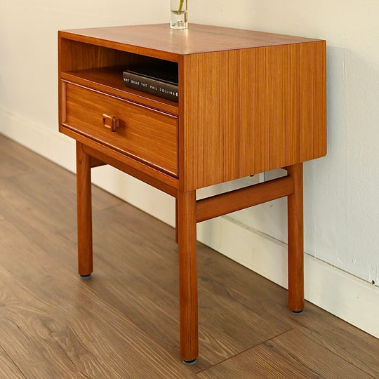 Mid Century Teak Bedside Tables by Parker