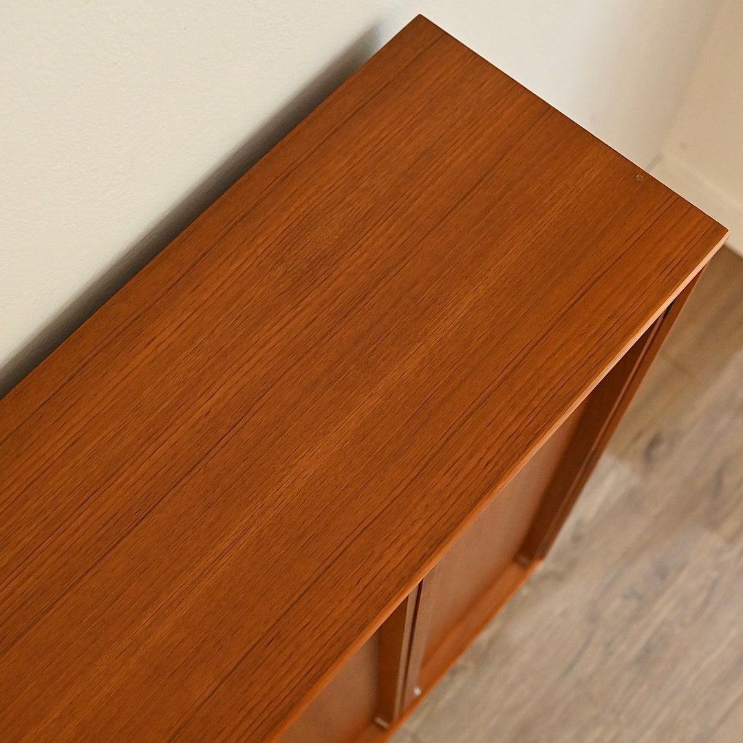 Mid Century Teak Sideboard Credenza Bar Cabinet by Chiswell