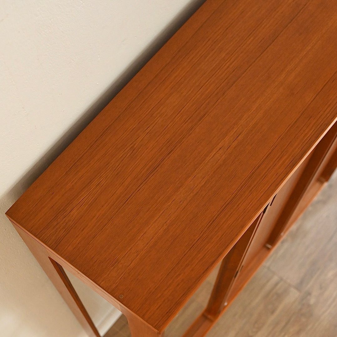Mid Century Teak Sideboard Credenza Bar Cabinet by Chiswell