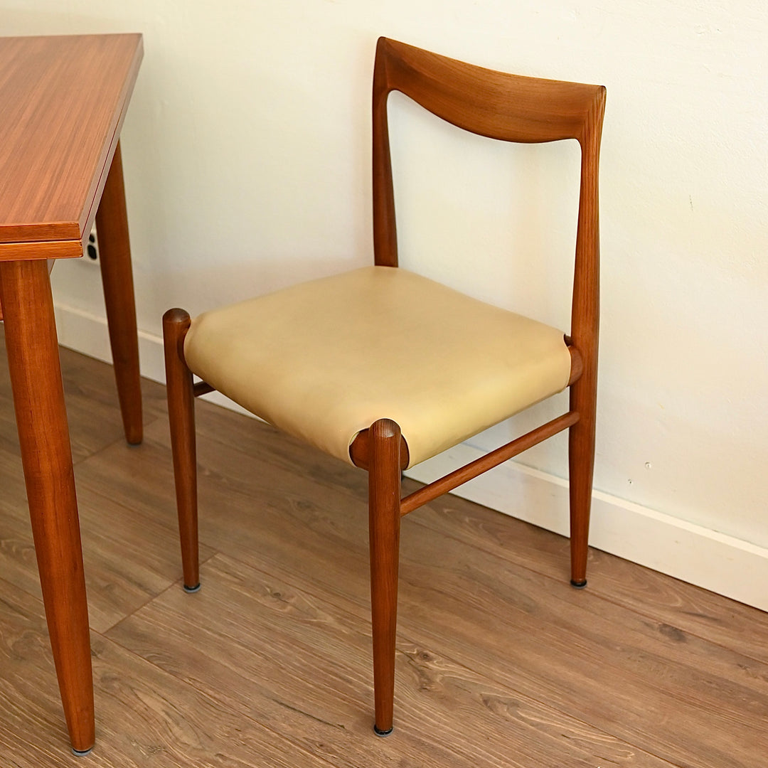 6x Mid Century Teak Dining Chairs by DQF Danish Quality Furniture