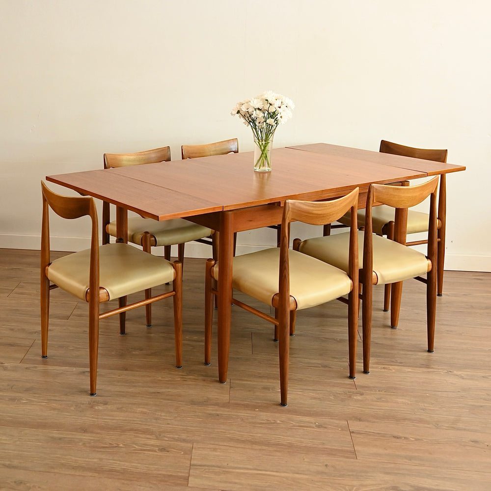 6x Mid Century Teak Dining Chairs by DQF Danish Quality Furniture