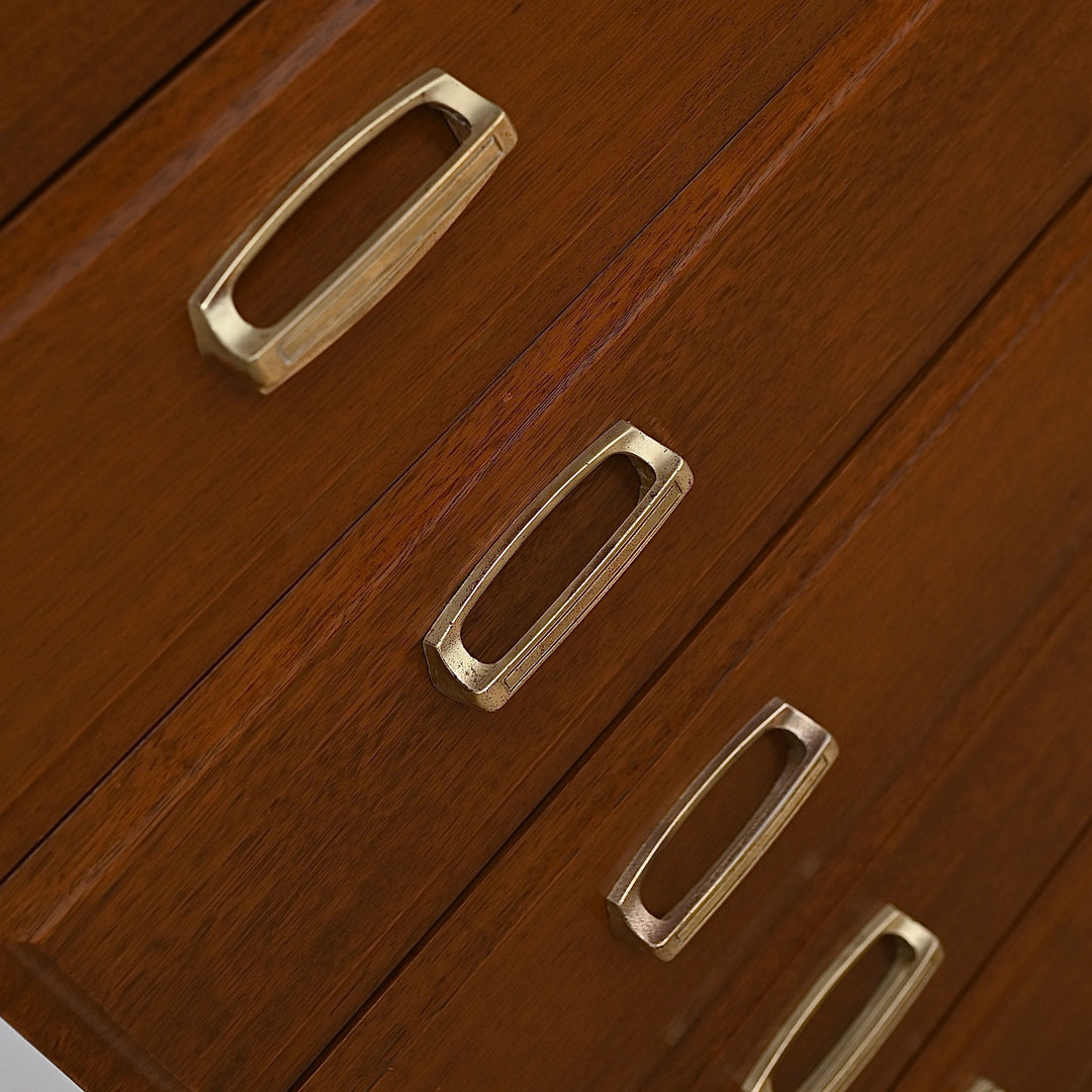 Mid Century Teak Tall Boy by Modern Cabinet Line Furniture