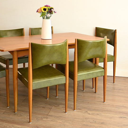 Mid Century Teak Dining Setting by Cressy