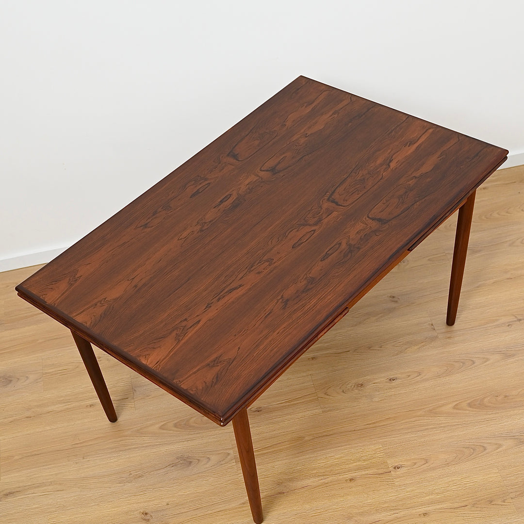 Danish Mid Century Rosewood Extendable Dining Table