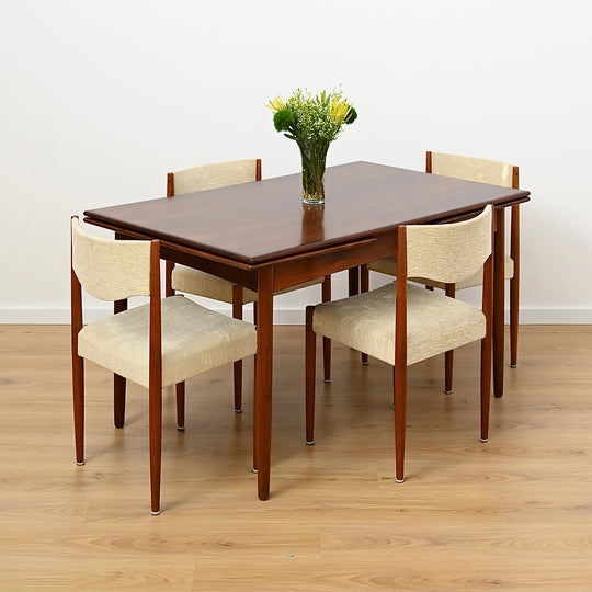 Danish Mid Century Rosewood Extendable Dining Table