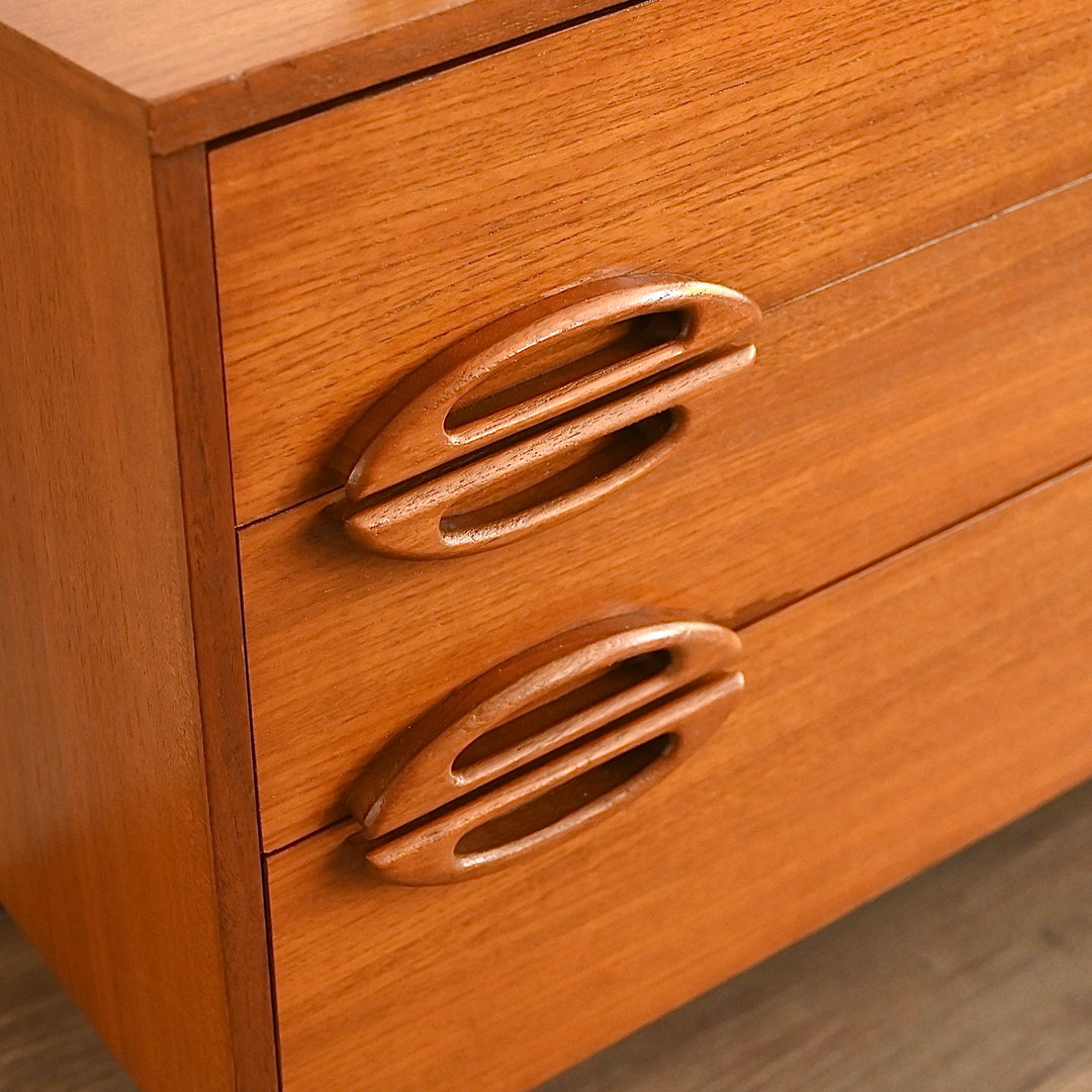 Mid Century Teak Sideboard Dresser Drawers by Reliance
