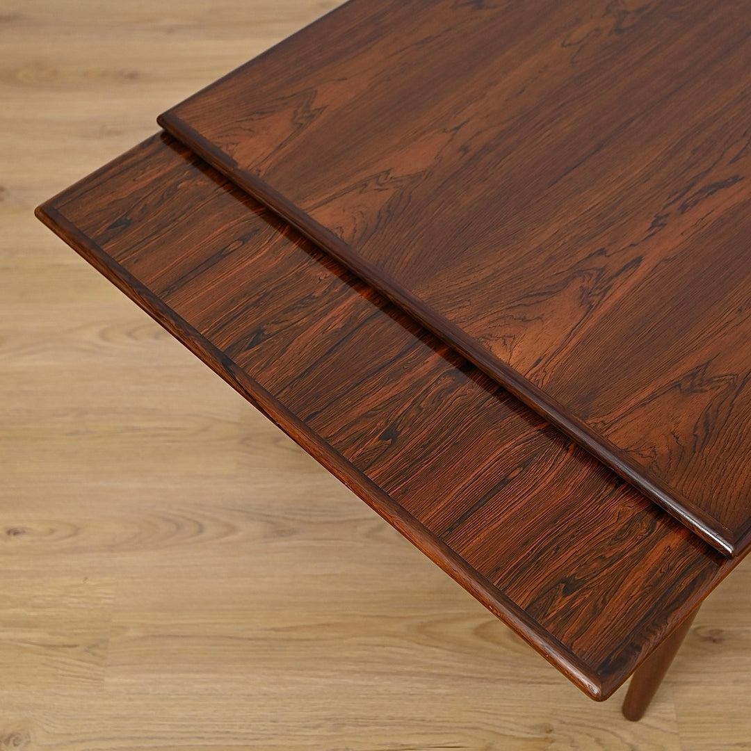 Danish Mid Century Rosewood Extendable Dining Table
