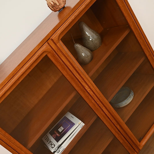 Parker Mid Century Teak Sideboard Display Cabinet