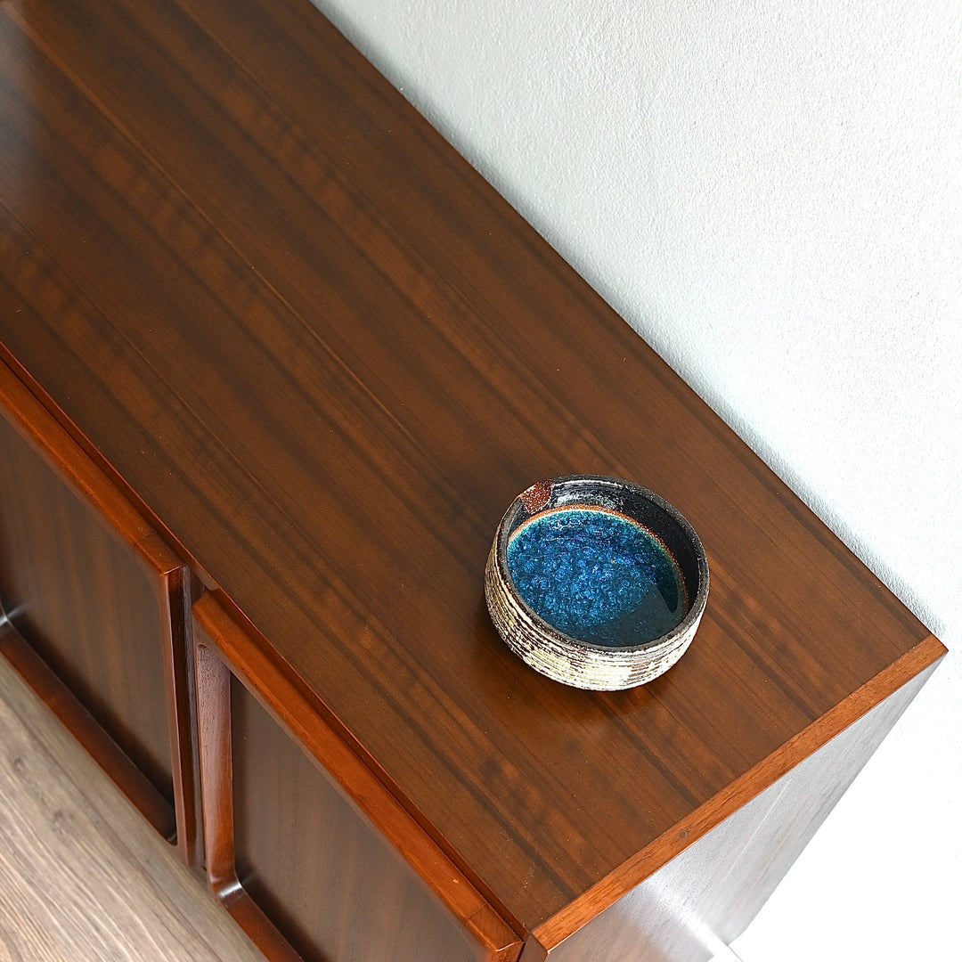 Mid Century Walnut Sideboard with drawers LP Record Cabinet by Chiswell