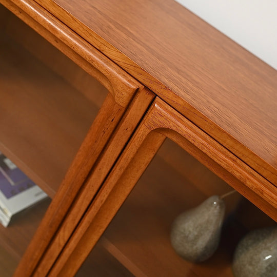 Parker Mid Century Teak Sideboard Display Cabinet