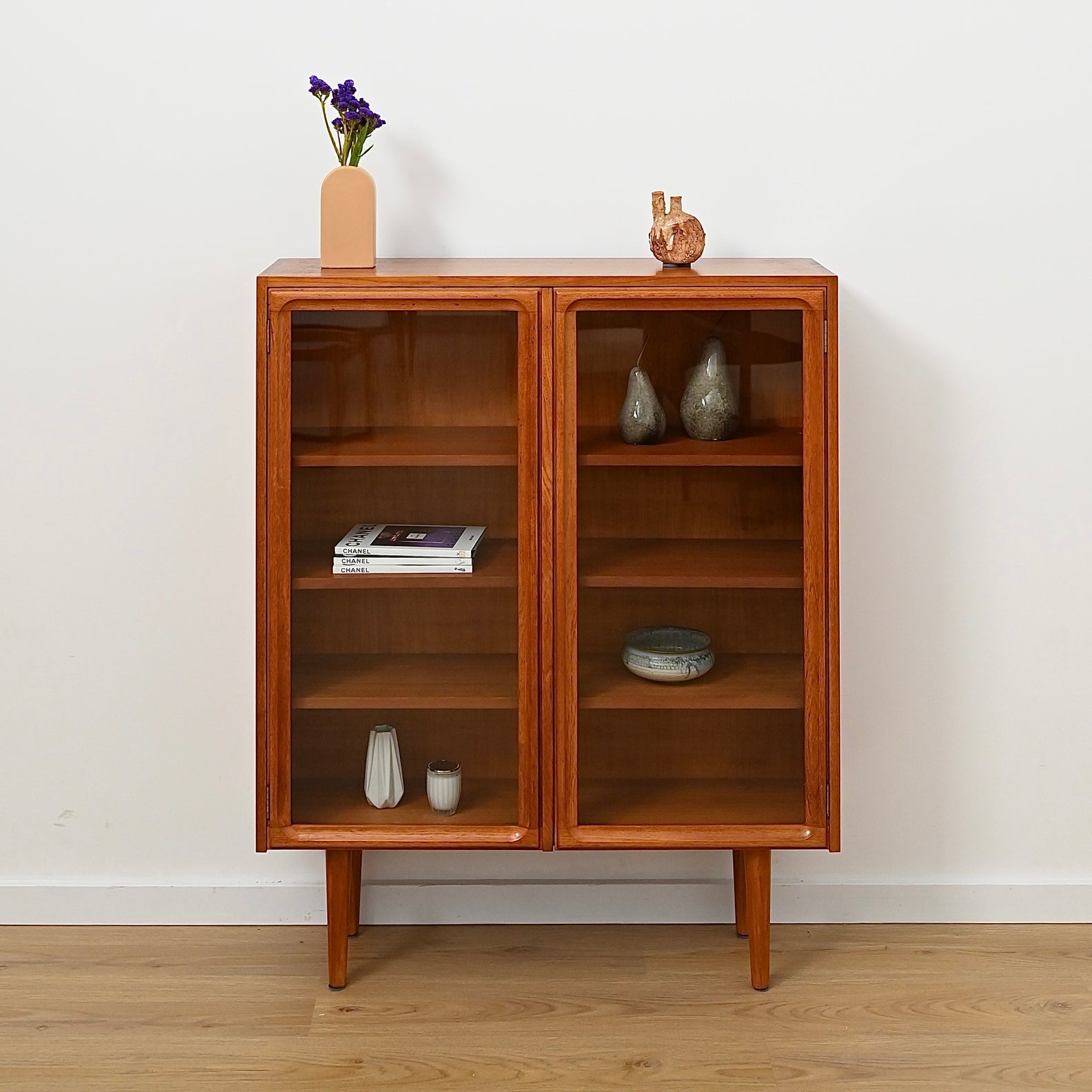 Parker Mid Century Teak Sideboard Display Cabinet