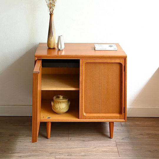 Mid Century Teak Sideboard LP Record Cabinet by Chiswell