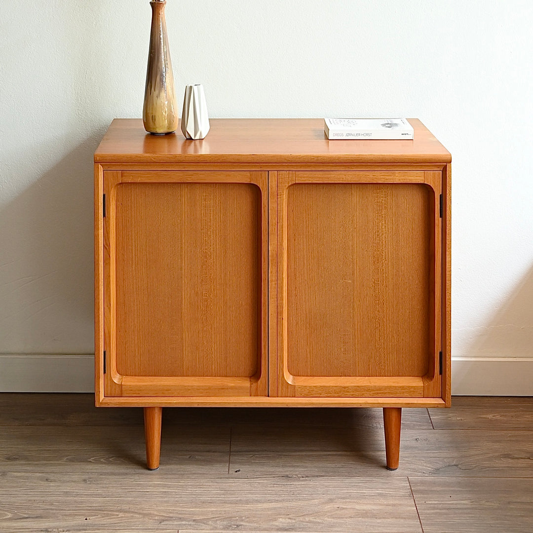 Mid Century Teak Sideboard LP Record Cabinet by Chiswell