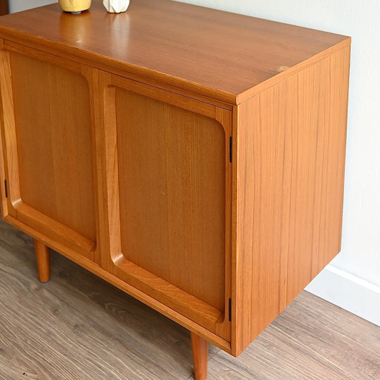 Mid Century Teak Sideboard LP Record Cabinet by Chiswell