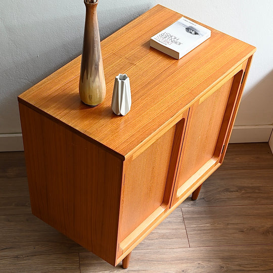 Mid Century Teak Sideboard LP Record Cabinet by Chiswell