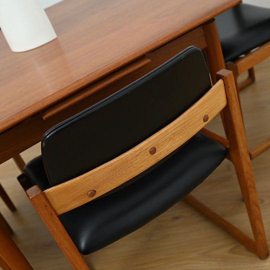 4x Gerald Easden for Module Melbourne Sled Dining Chairs 