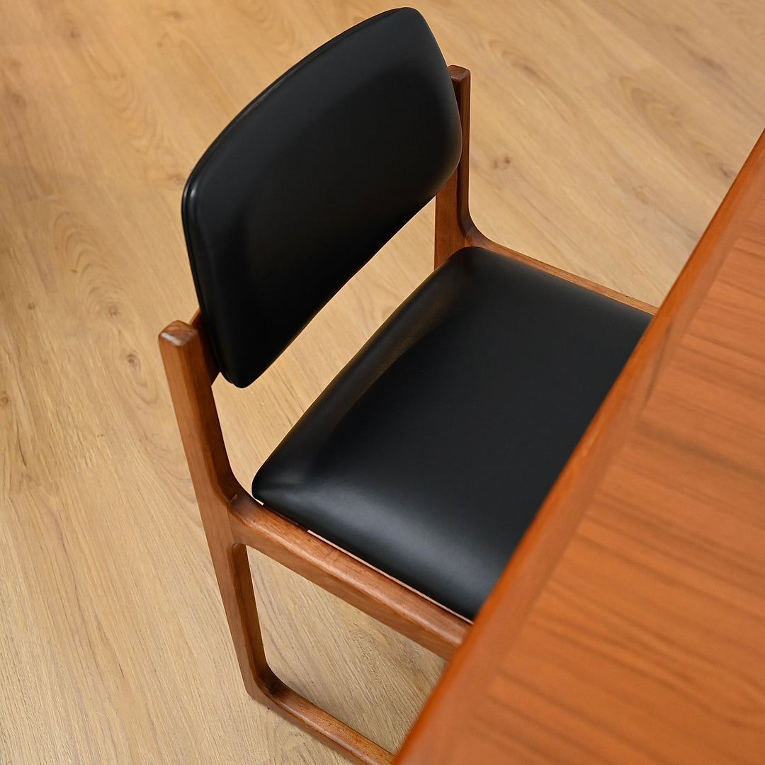 4x Gerald Easden for Module Melbourne Sled Dining Chairs 