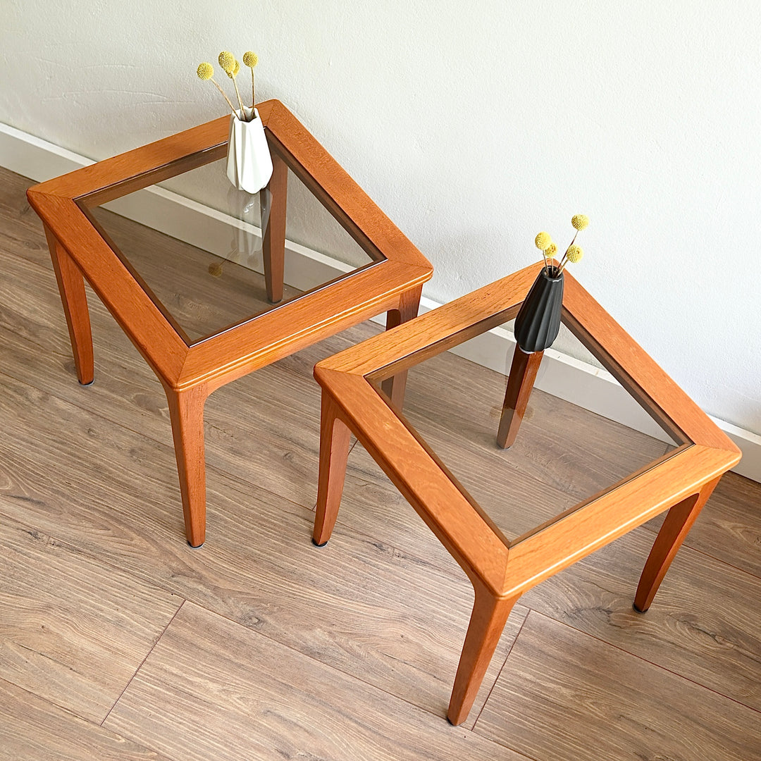 Pair Mid Century Teak Coffee or Side Tables