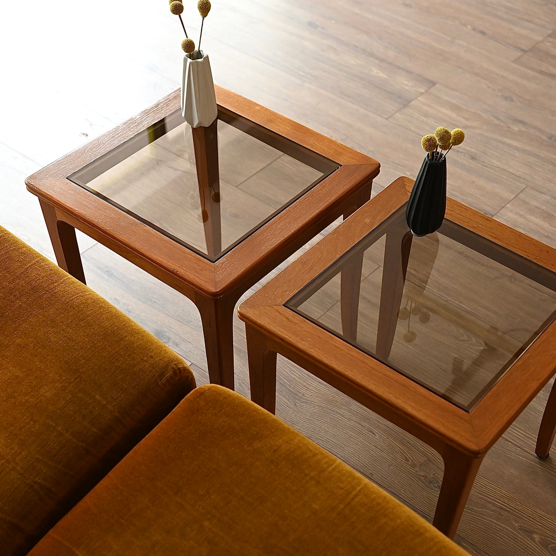 Pair Mid Century Teak Coffee or Side Tables