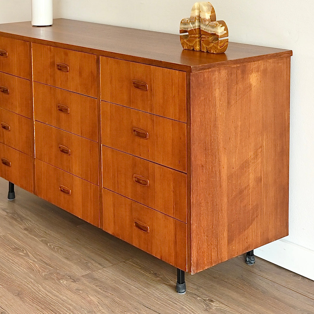 Mid Century Teak Sideboard Dresser Drawers