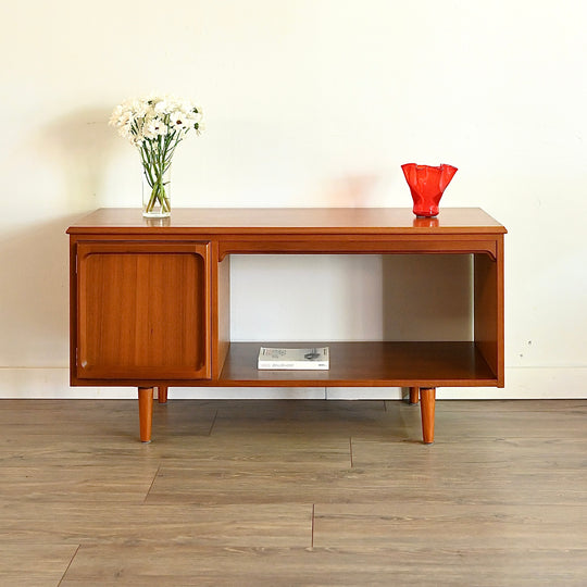 Mid Century Teak Sideboard LP Record TV Cabinet by Chiswell