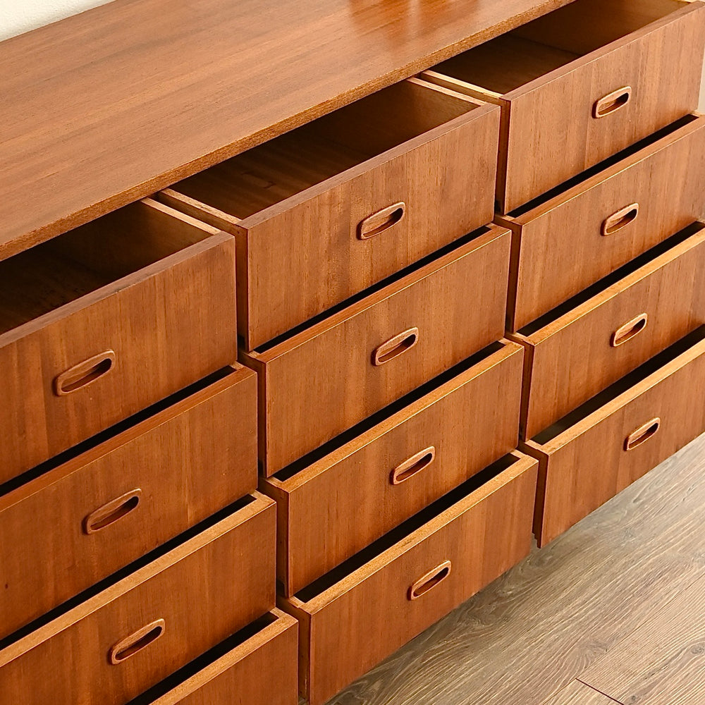 Mid Century Teak Sideboard Dresser Drawers