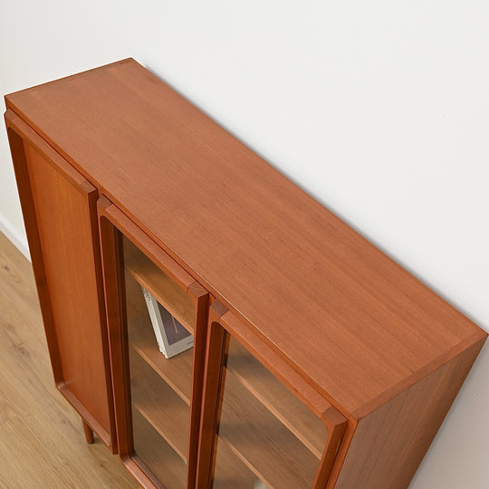 Mid Century Teak Sideboard Credenza Display Cabinet by Chiswell