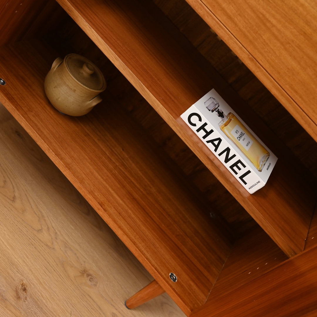 Mid Century Teak and Blackwood Record Cabinet  by K.Westra ACT