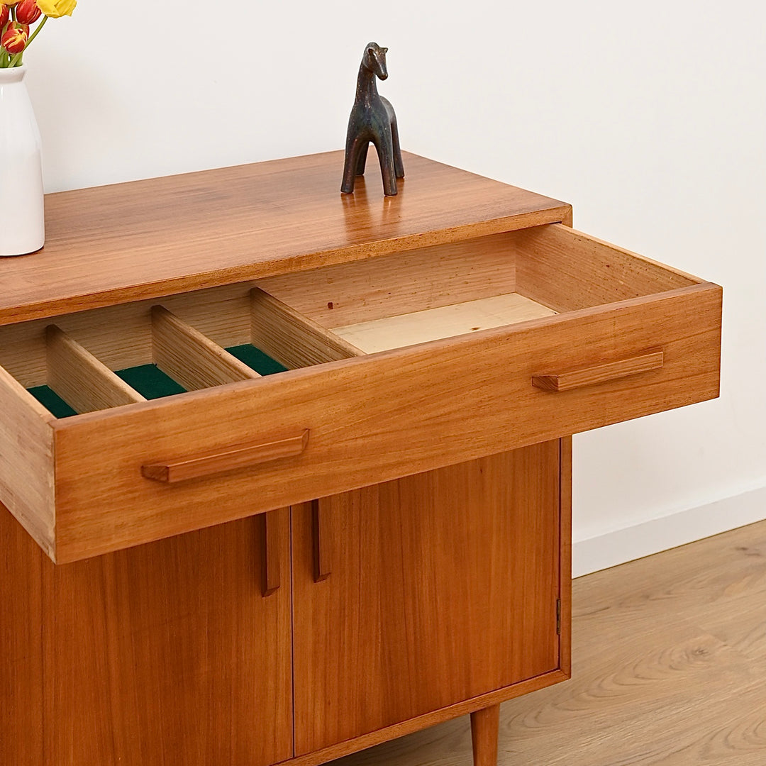 Mid Century Teak and Blackwood Record Cabinet  by K.Westra ACT