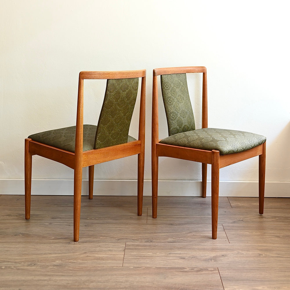 6x Parker Teak Mid Century Dining Chairs