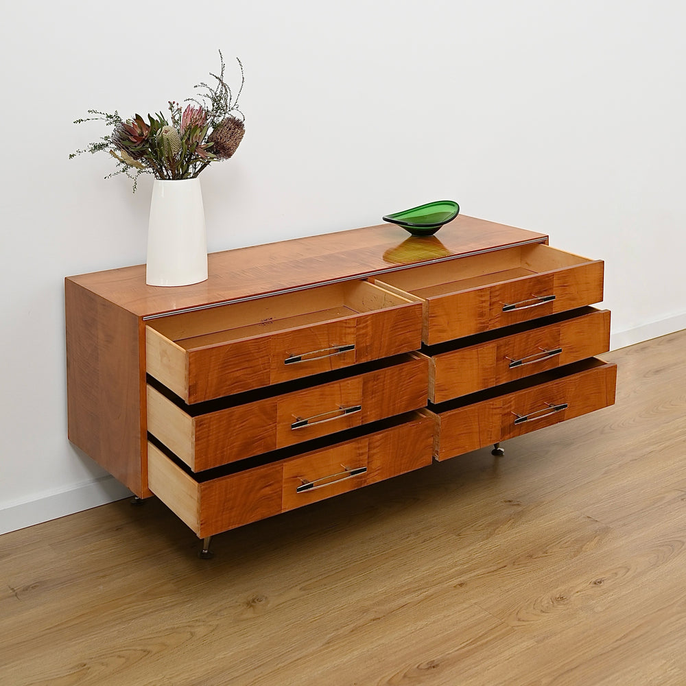Mid Century Vintage 1960’s Teak Sideboard Dresser Drawers