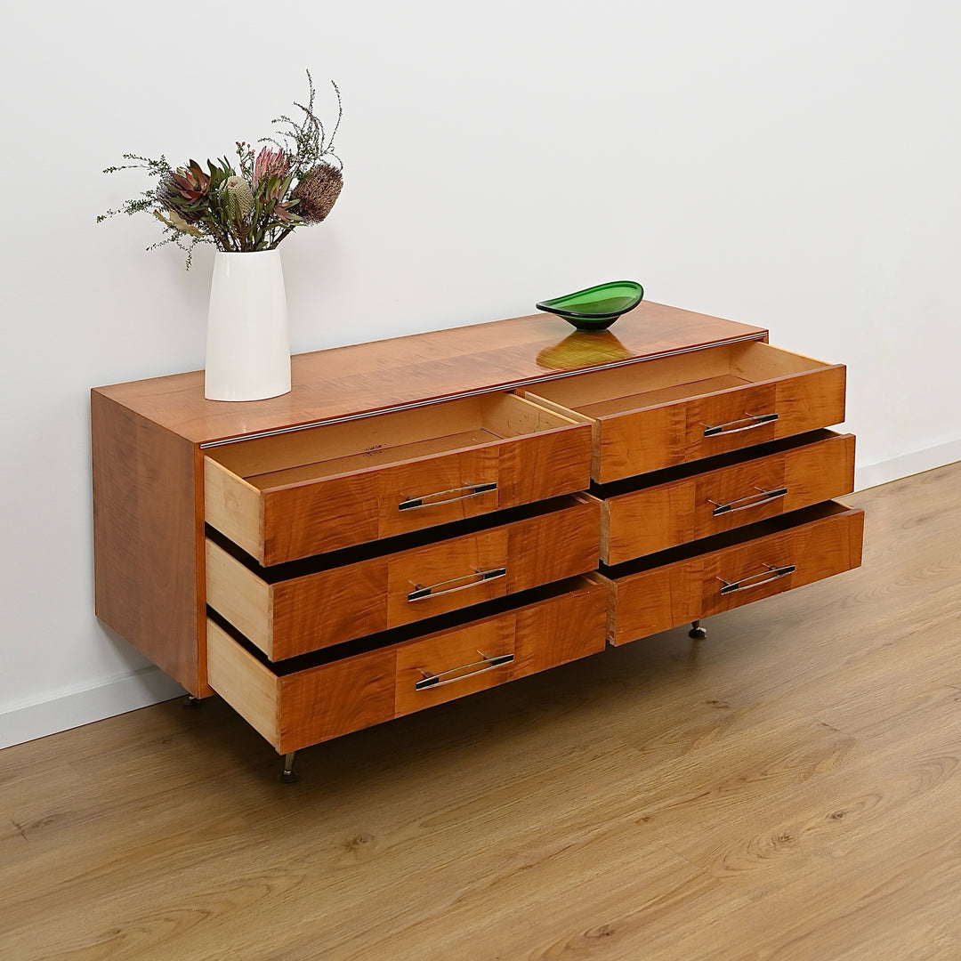 Mid Century Vintage 1960’s Teak Sideboard Dresser Drawers