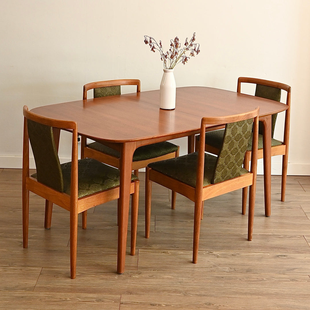 6x Parker Teak Mid Century Dining Chairs