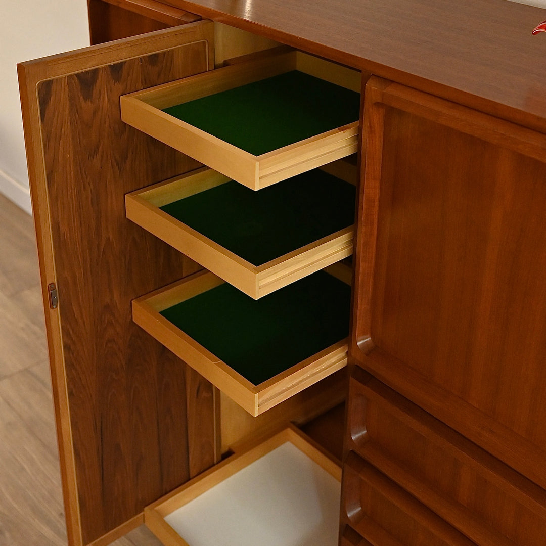Mid Century Teak 'Koben' Sideboard Bar Cabinet Credenza by Chiswell