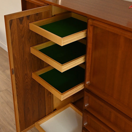 Mid Century Teak 'Koben' Sideboard Bar Cabinet Credenza by Chiswell