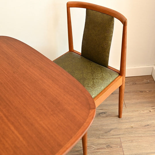 6x Parker Teak Mid Century Dining Chairs