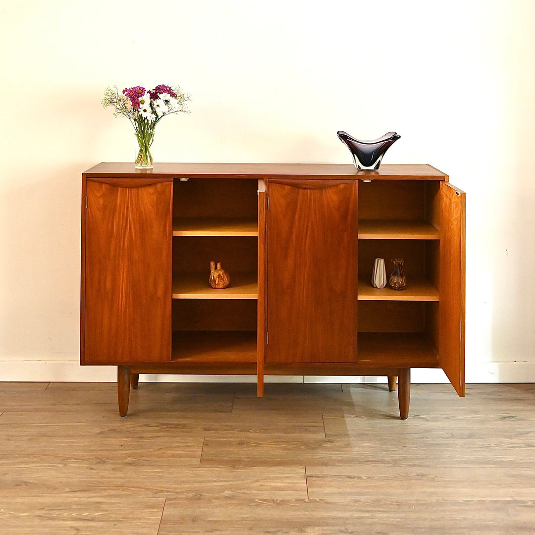 Mid Century Teak Sideboard Buffet Credenza by Chiswell