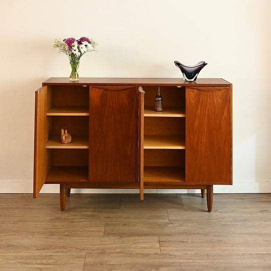 Mid Century Teak Sideboard Buffet Credenza by Chiswell