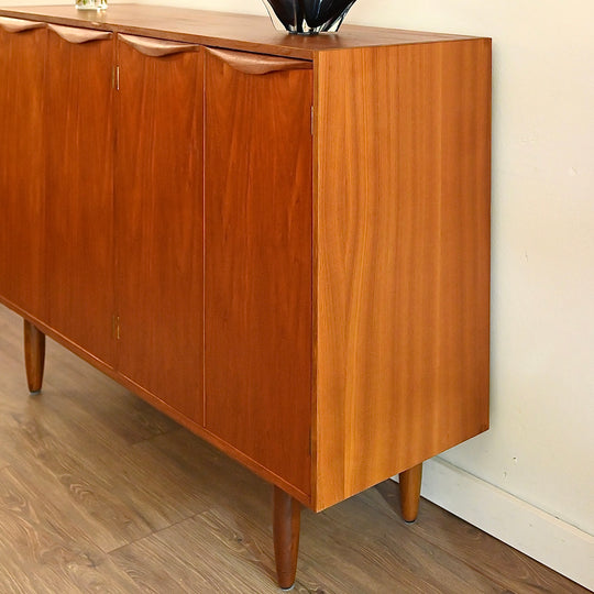 Mid Century Teak Sideboard Buffet Credenza by Chiswell