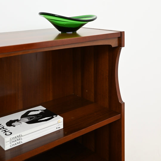 Mid Century Walnut Bookcase Bookshelf by MobilStil Varese Italy