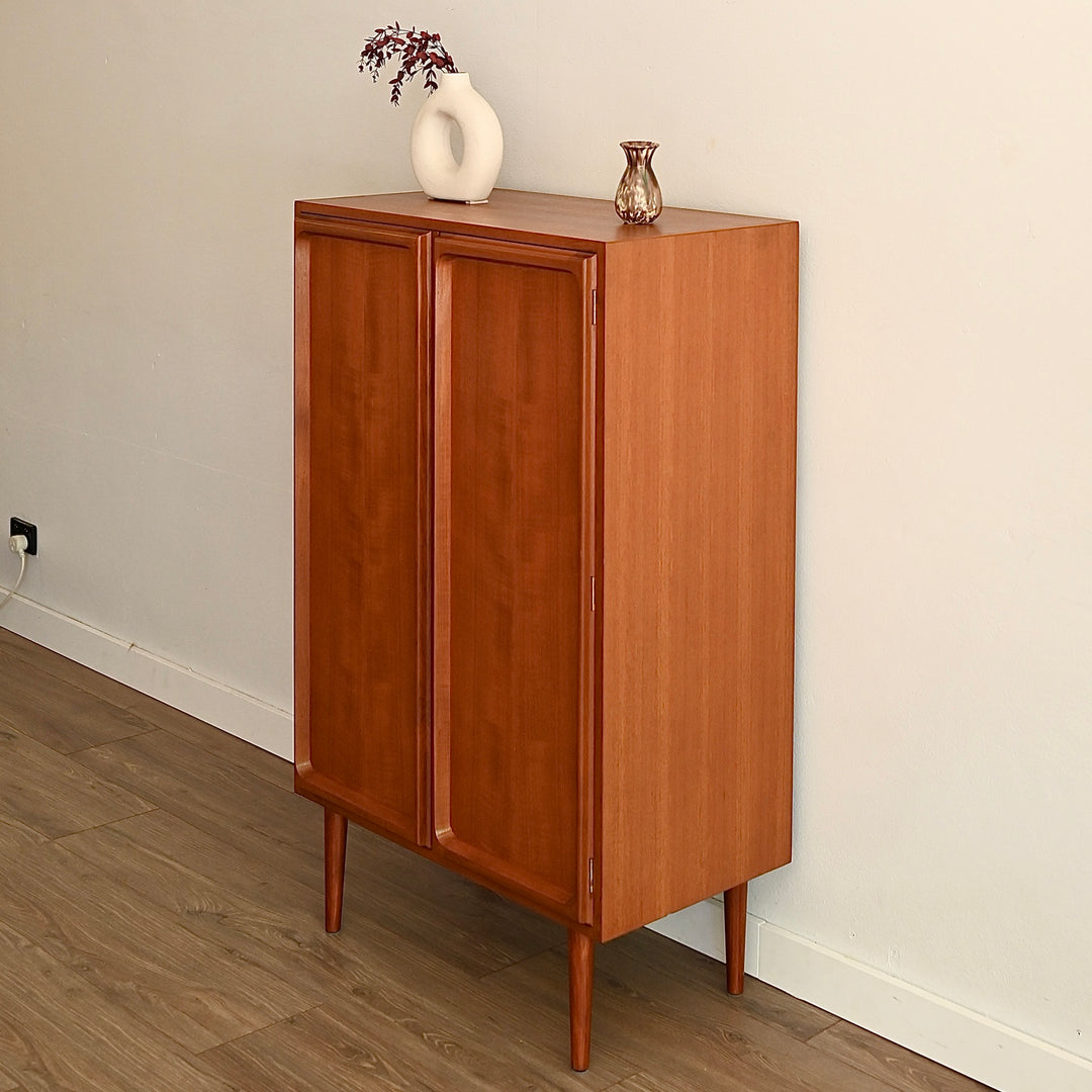 Mid Century Teak Sideboard Cabinet LP Record Cabinet by Chiswell
